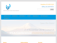 Tablet Screenshot of ifca.ie